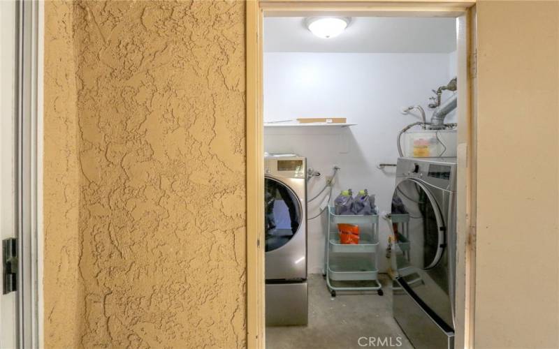 Individual private laundry room