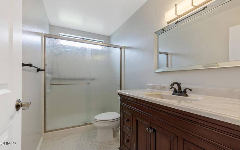 Bathroom with walk-in shower