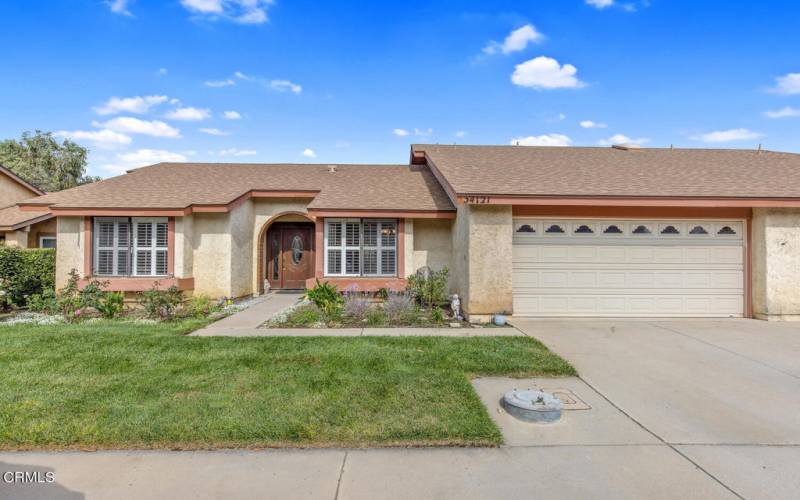 2-car garage + parking in driveway