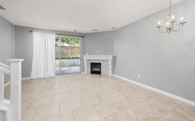 Living Room and Fireplace