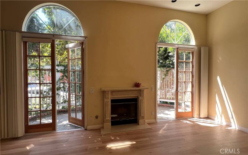 French door to patio