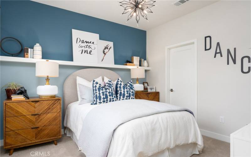 This Bedroom has a walk-in closet