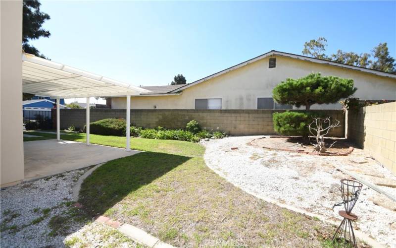 View from Sideyard with RV gate