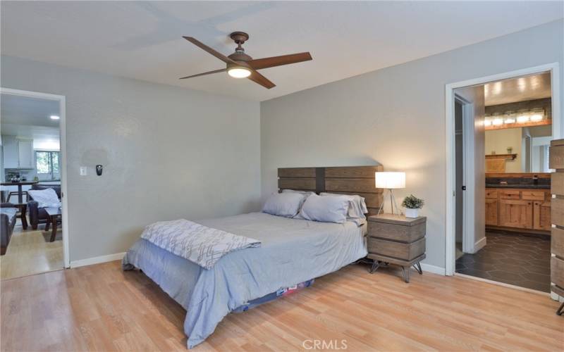 Primary bedroom with bathroom access