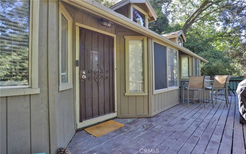 Front door and deck