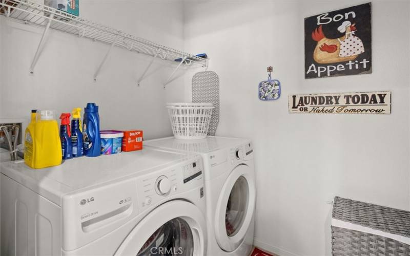 Laundry room off the Kitchen with walk-in pantry