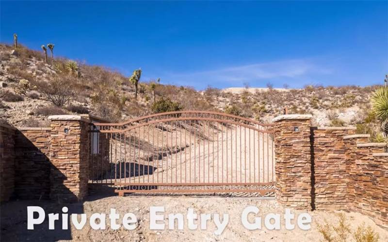 Private entry gate