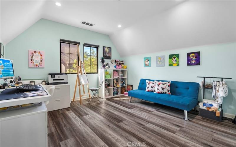 3rd Bedroom with beautiful angled ceilings