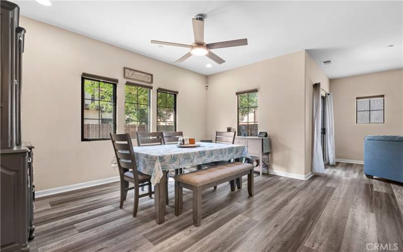 Dining overlooking Family Room