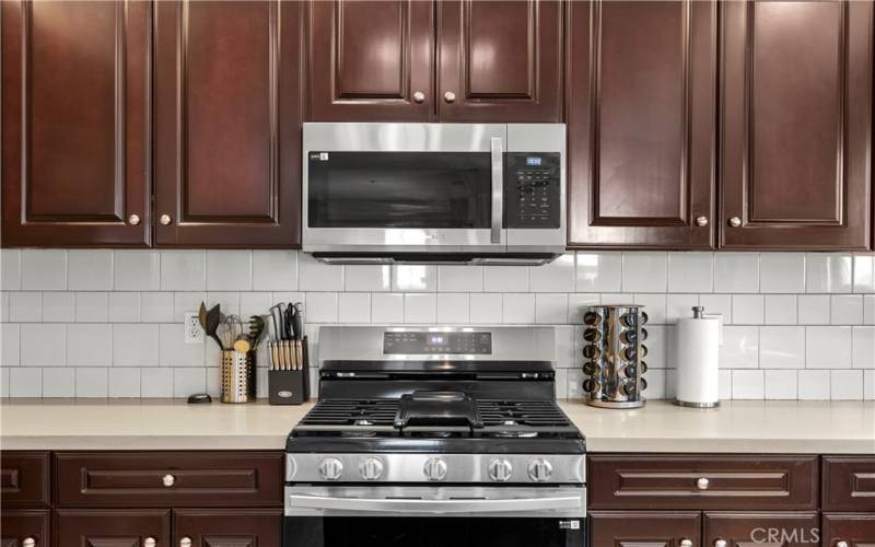 Kitchen with upgraded appliances