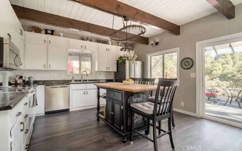 Kitchen with views