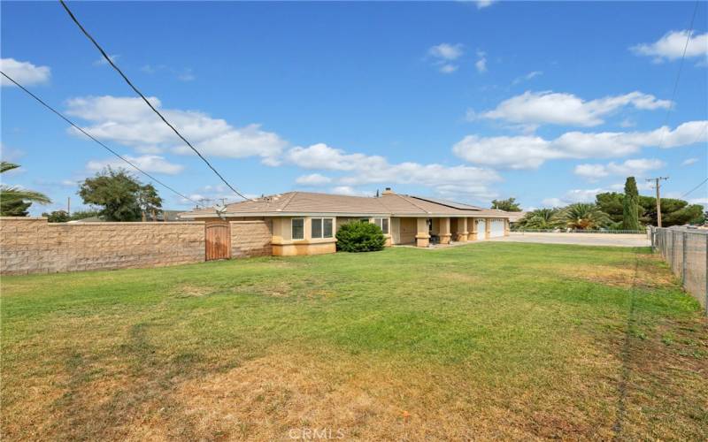 Front yard grass area