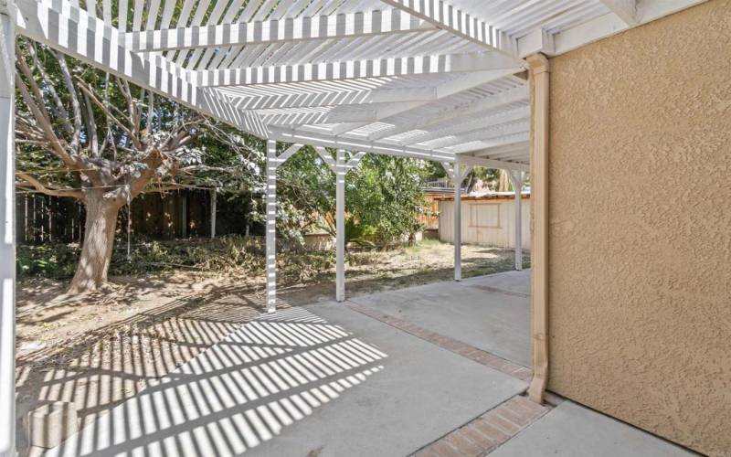 downstairs patio