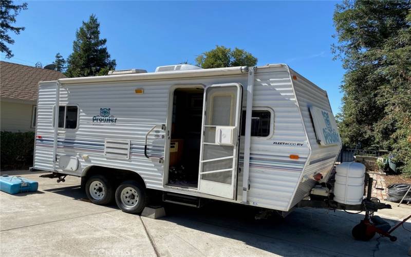 Travel trailer NOT on property.  Available with purchase of land