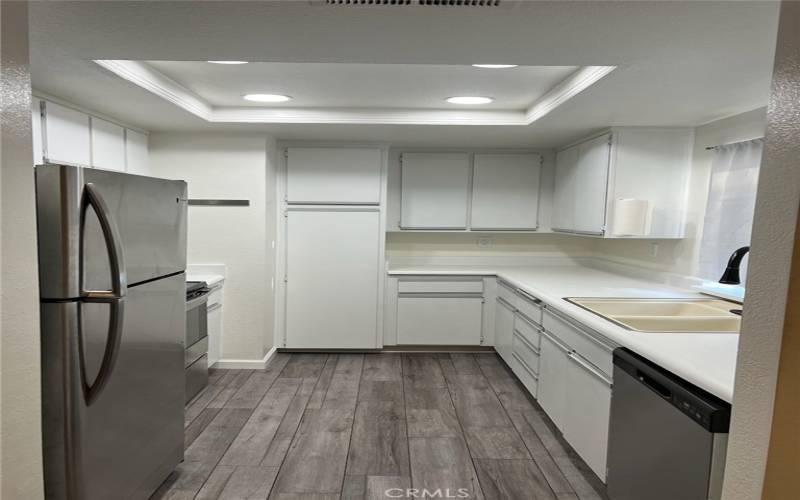 Kitchen and cabinets