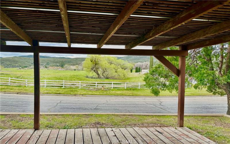 View from front porch