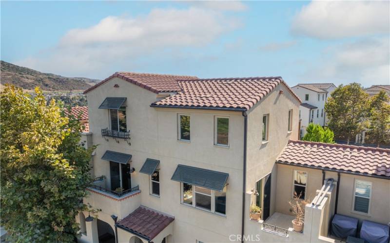 Home has TWO balconies - One with overhead awning and the second one is open air.