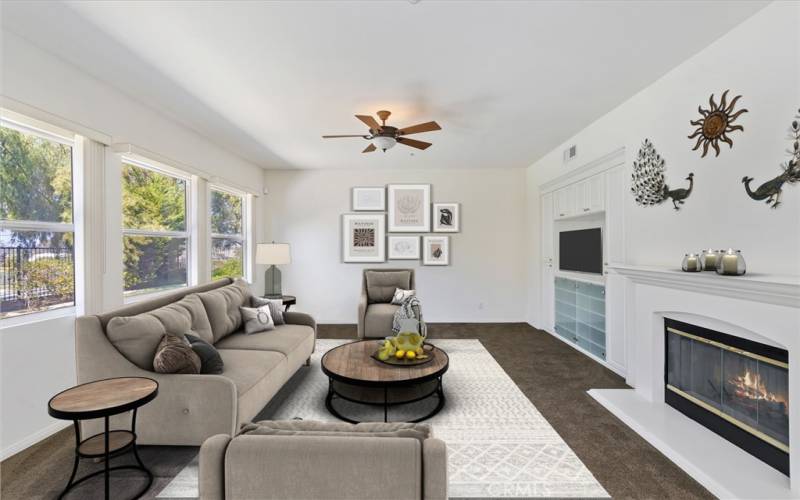 Virtually Staged photo Family Room