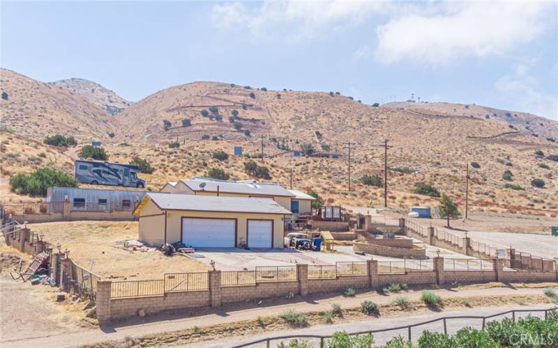 Easterly view of property located on paved portion of Carson Mesa Road.