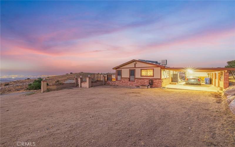 Twilight views overlooking Antelope Valley!