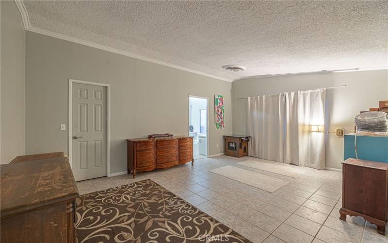 main bedroom with walk in closet