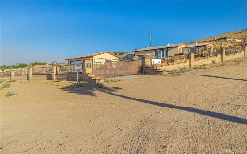 entry to front of property off Carson Mesa Road (paved)