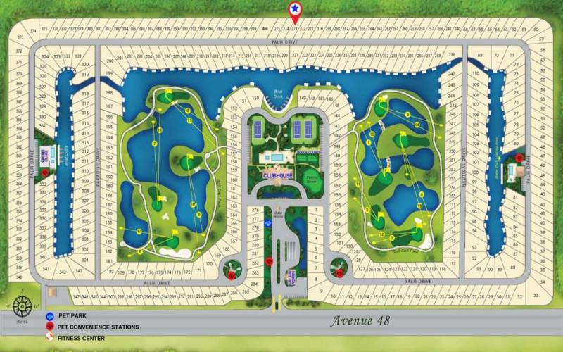 Park Map with Amenities- Lot 273