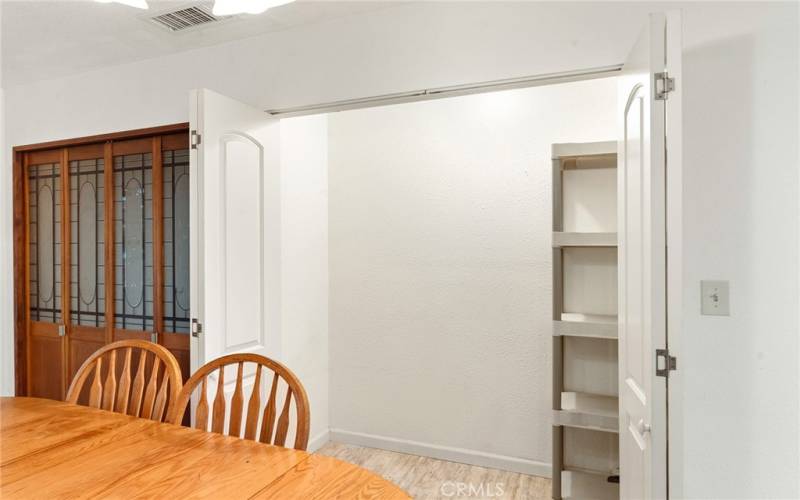 Large closet by Dining Area