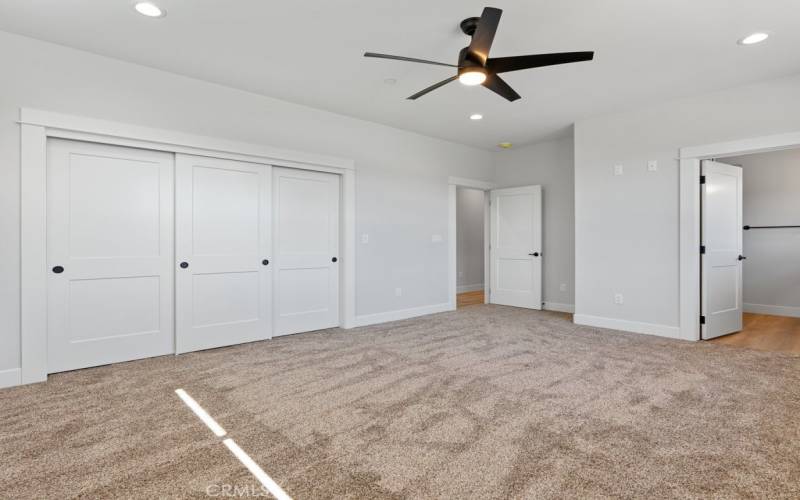 Master bedroom closets