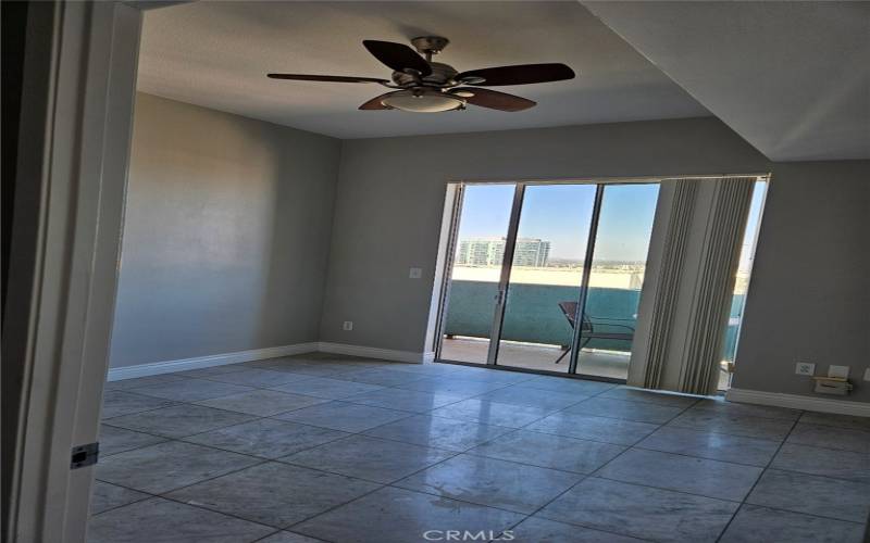 Downstairs Bedroom with Patio and View