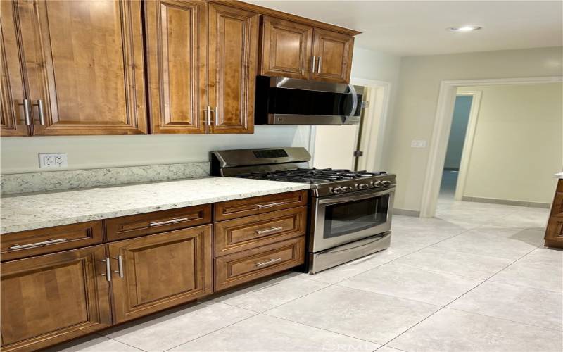 Open Kitchen Area Leading to Back Patio