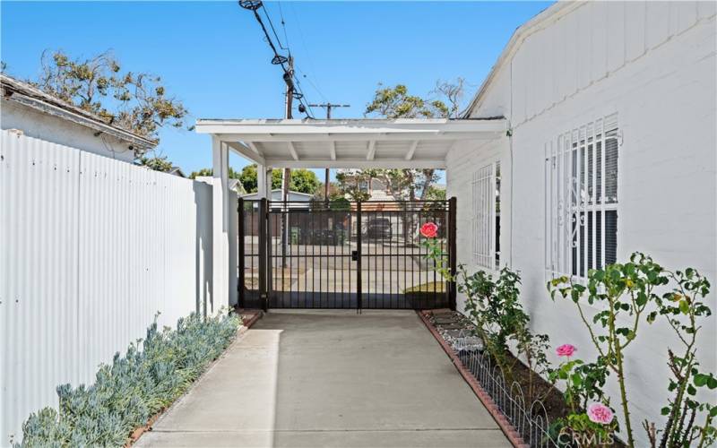 Driveway with a Carport