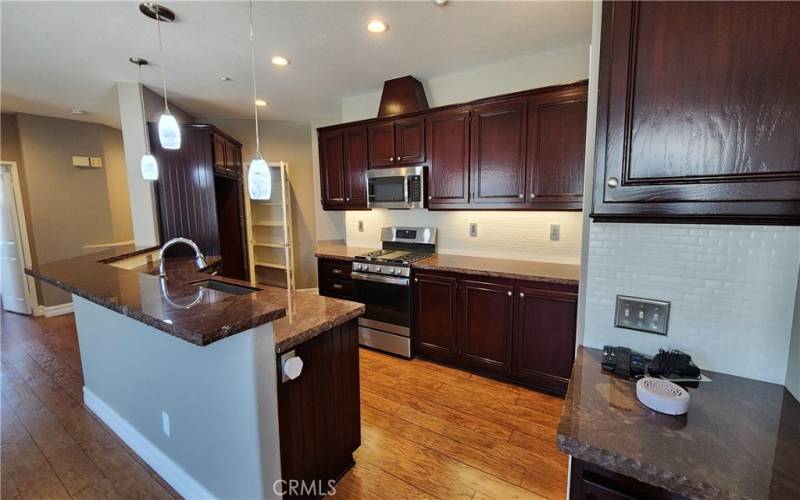 Lots of cabinetry and counterspace