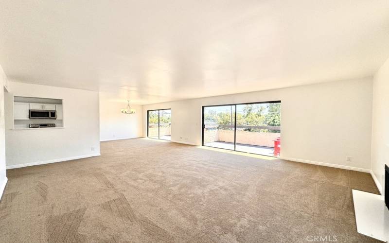 HUGE Great room/formal dining area with 3 massive balconies to catch afternoon breezes.