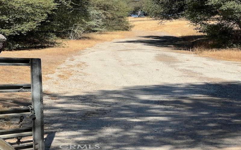 DRIVEWAY PAST LOCKED GATE