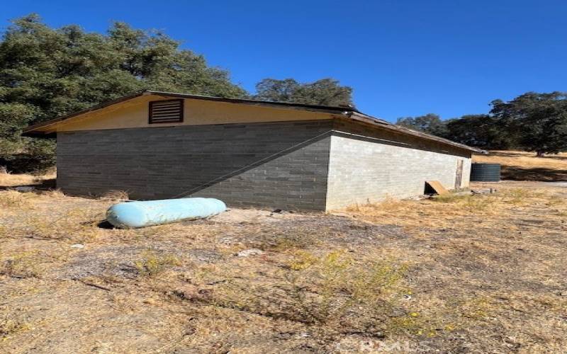 CEMENT BLOCK GARAGE