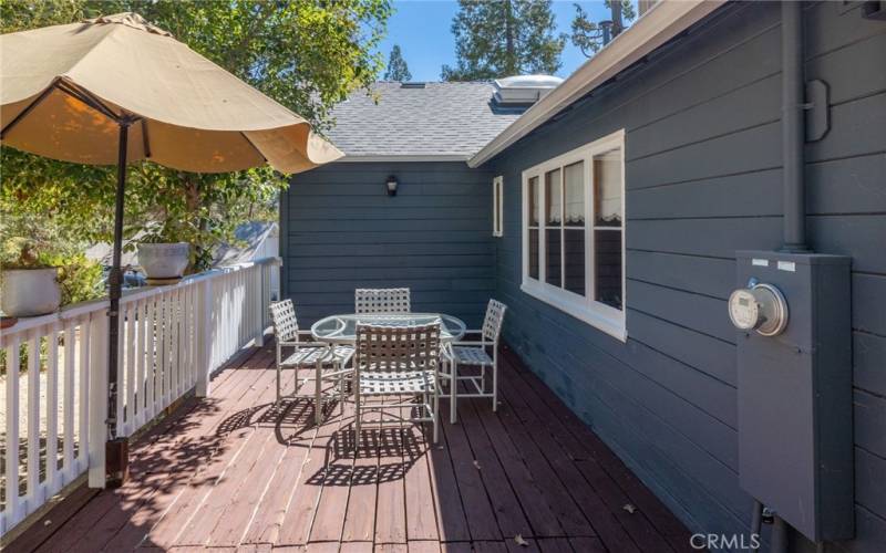 side deck off dining area