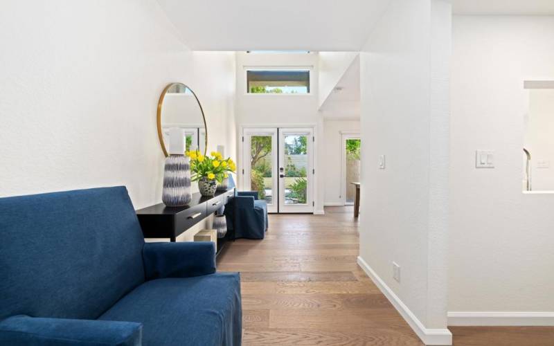 Hallway to Front French Doors