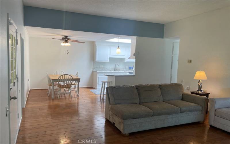 View from Living Room to Dining Room