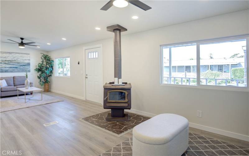 Sitting Nook with Fireplace