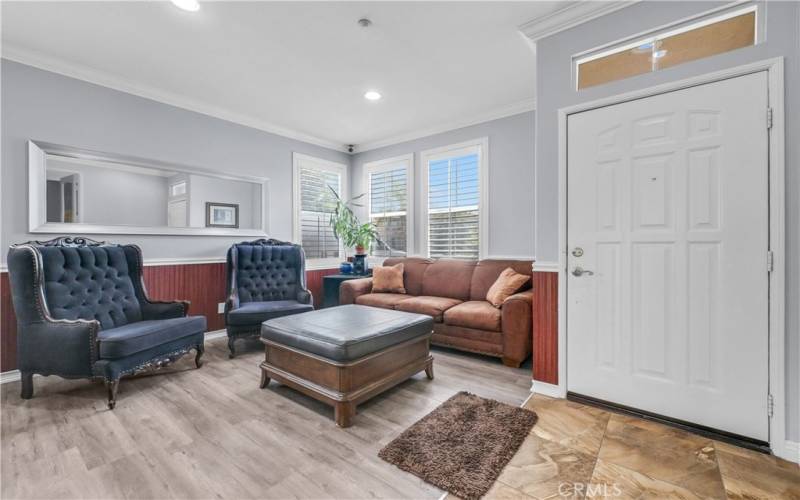 Entry way into living room