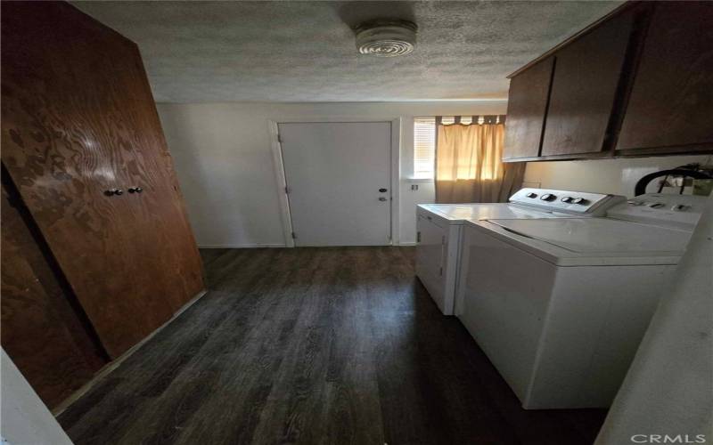 Laundry room front house.