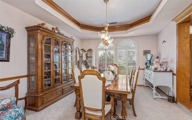 Dining room when furnished