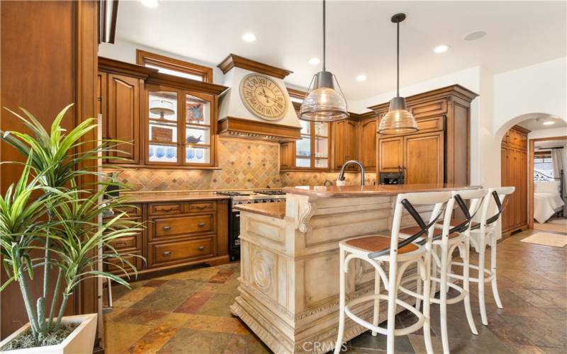 great room kitchen area