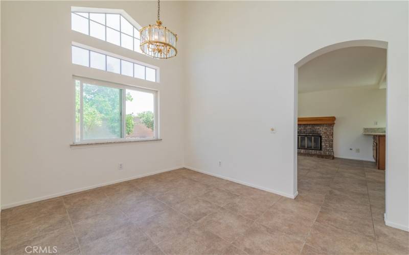 DINING ROOM AND FAMILY ROOM