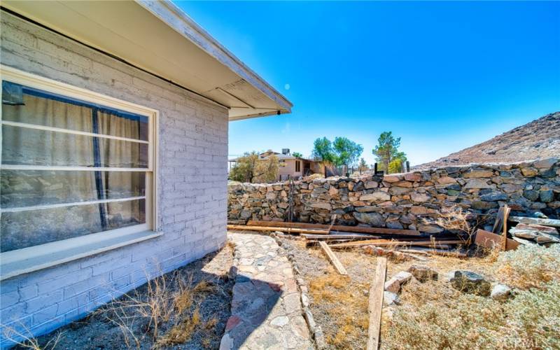 Backyard view to side street