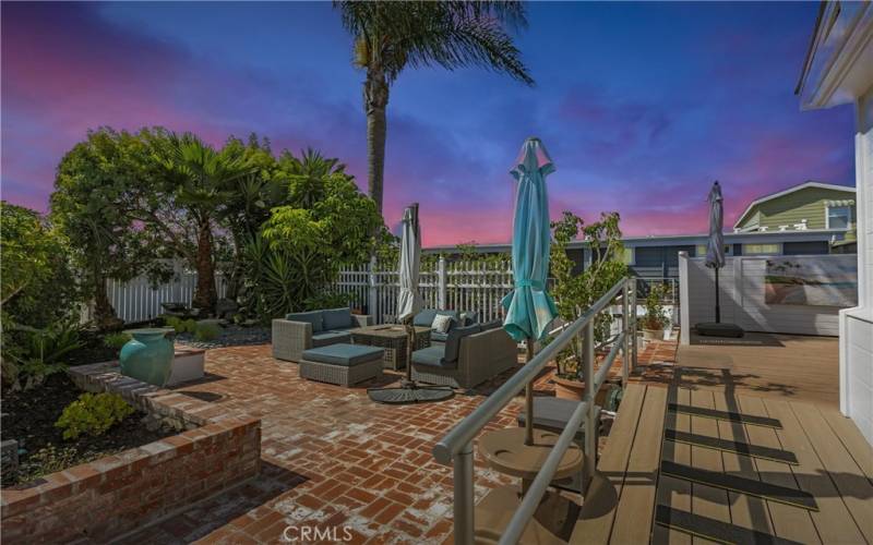 Brick Planter - Yard is Fenced in for Privacy