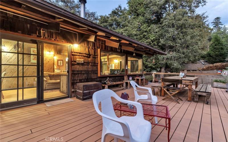 Front deck of main home