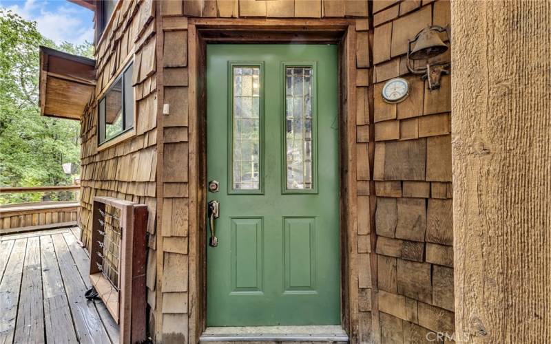 Front door of main house