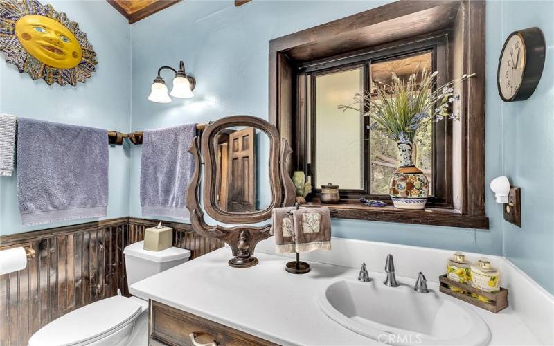 Guest bathroom in main house.  Full bath.